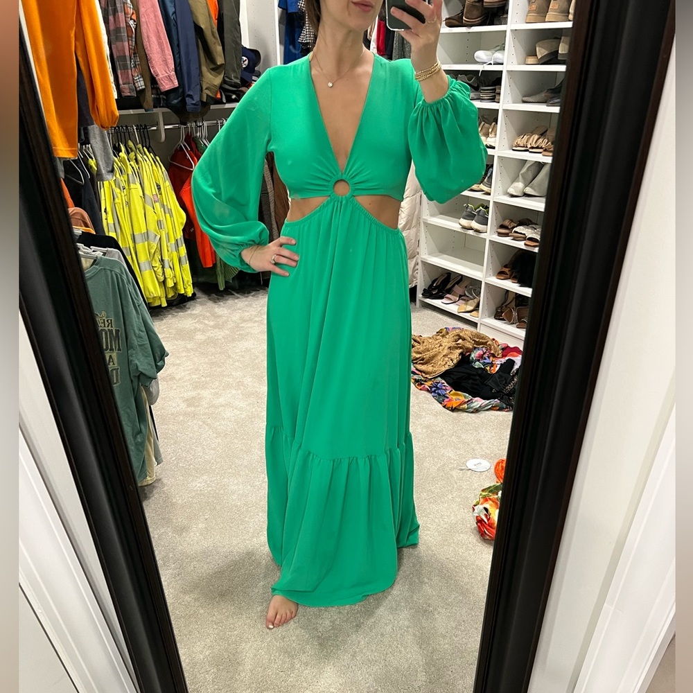 Small Vici plunge cut out dress